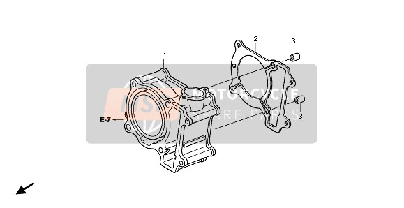 Honda SH125R 2008 CYLINDER for a 2008 Honda SH125R